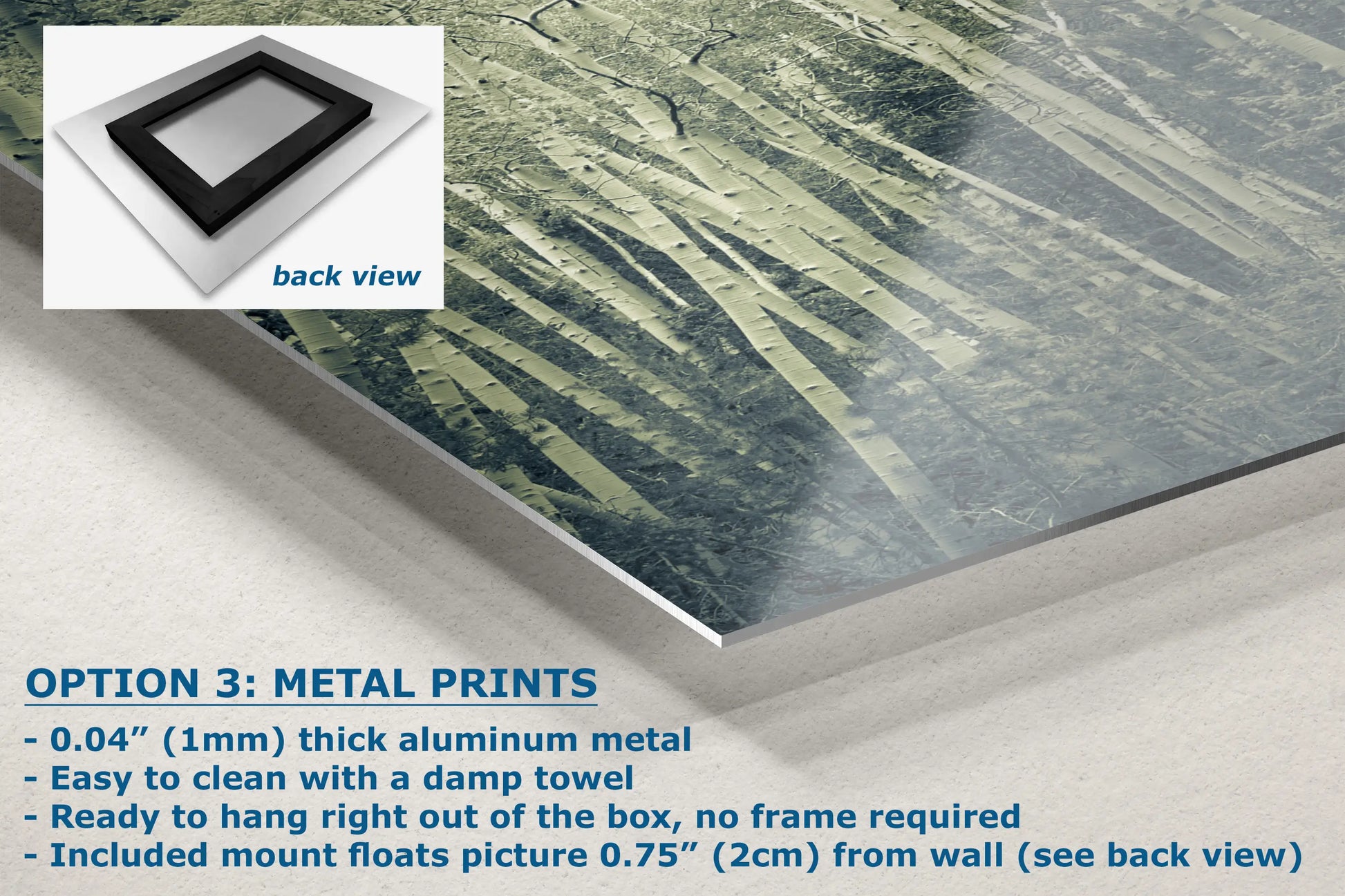 a metal print is shown with instructions for how to use it