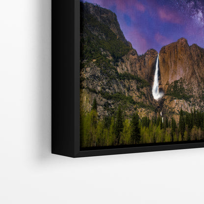 Yosemite National Park Waterfall Picture Nature Photo Relaxation Artwork, Yosemite Falls for Meditation, Office, Apartment, and House Decor