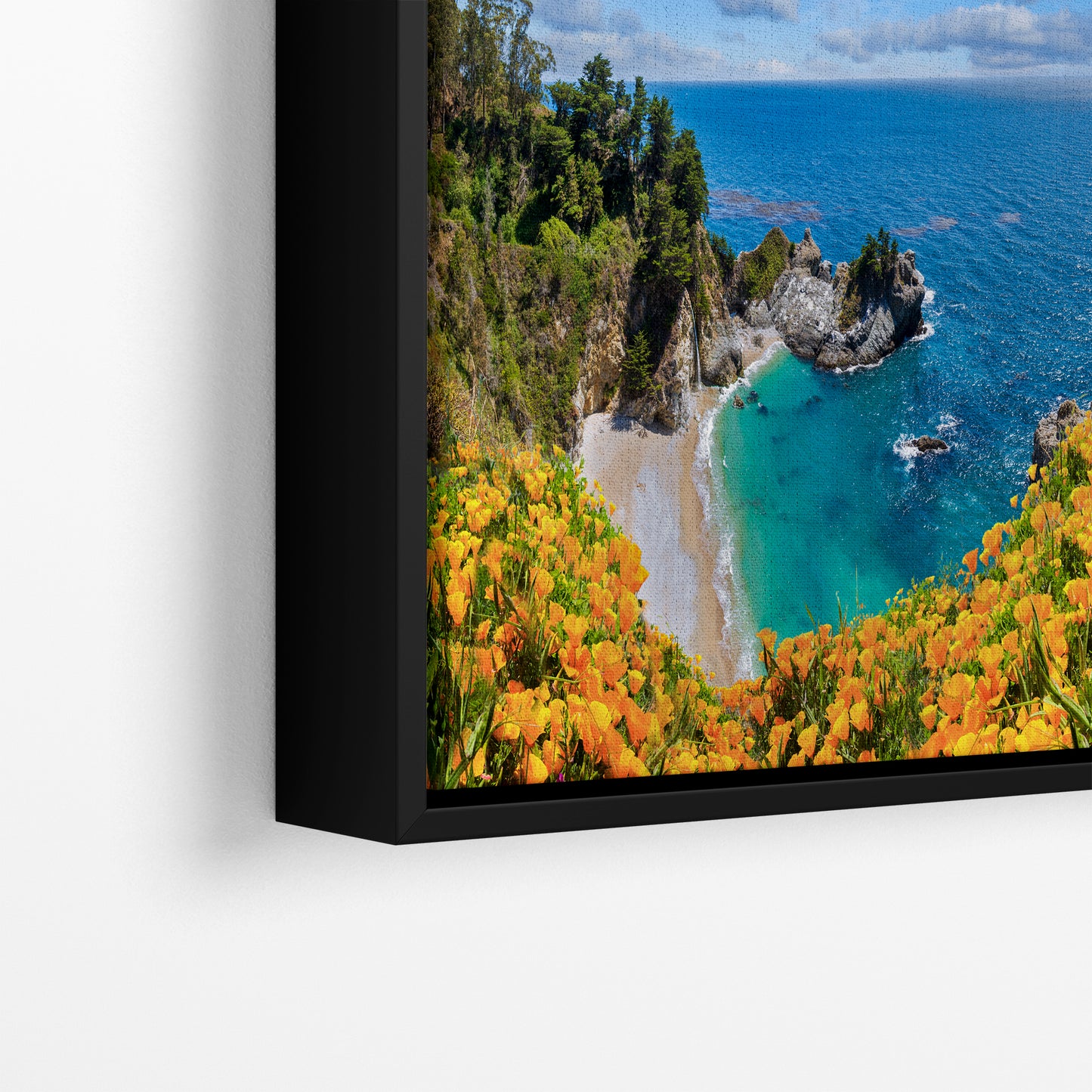 McWay Falls Wall Art Ocean Picture, Big Sur California Coastline Nature Photo