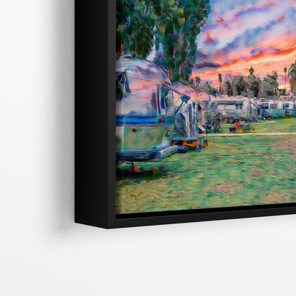 Airstream Travel Trailer Art Camping Decoration