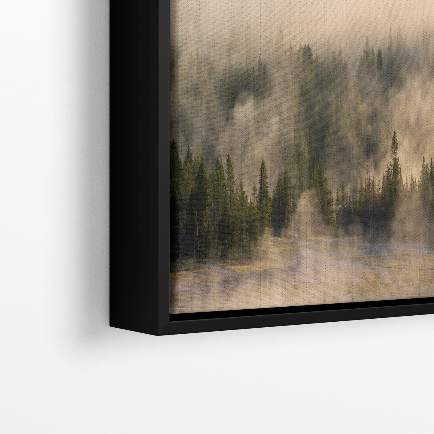 Foggy Forest Picture Forest Bathing Nature Photo, Yellowstone Misty Trees Wall Art, Cabin Decor, Canvas, Paper, Metal Prints