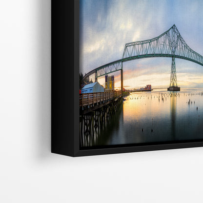 Astoria-Megler Bridge Picture Sunset, Oregon Coast Ocean Picture, Pacific Northwest