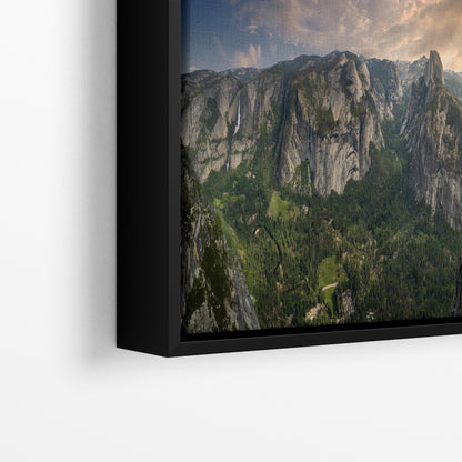 Glacier Point Yosemite National Park Nature Photo Relaxation Artwork, Sierra Nevada Scenic Picture for Meditation, Office, and House Decor