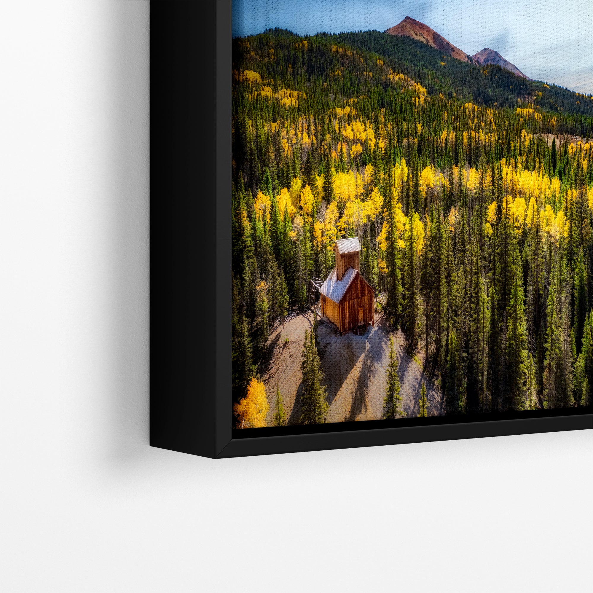 Colorado Boy Mine, San Juan Mountain Picture, Fall Colors Aspen Trees Forest Picture Nature Photo for Relaxation Artwork, Meditation and House Decor