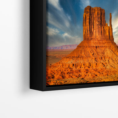Monument Valley Arizona Desert Picture Nature Photo, Bohemian Style Relaxation Artwork for Meditation, Apartment, Office & House Decor
