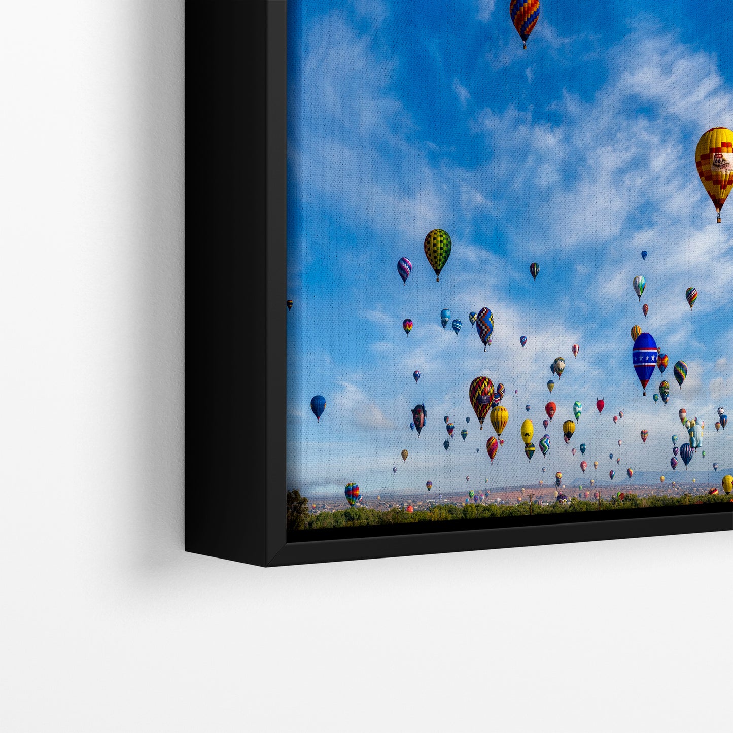 Hot Air Balloon Festival Mass Ascension | Albuquerque New Mexico Balloon Fiesta Wall Art Panorama | Office, Cubicle & House Decor