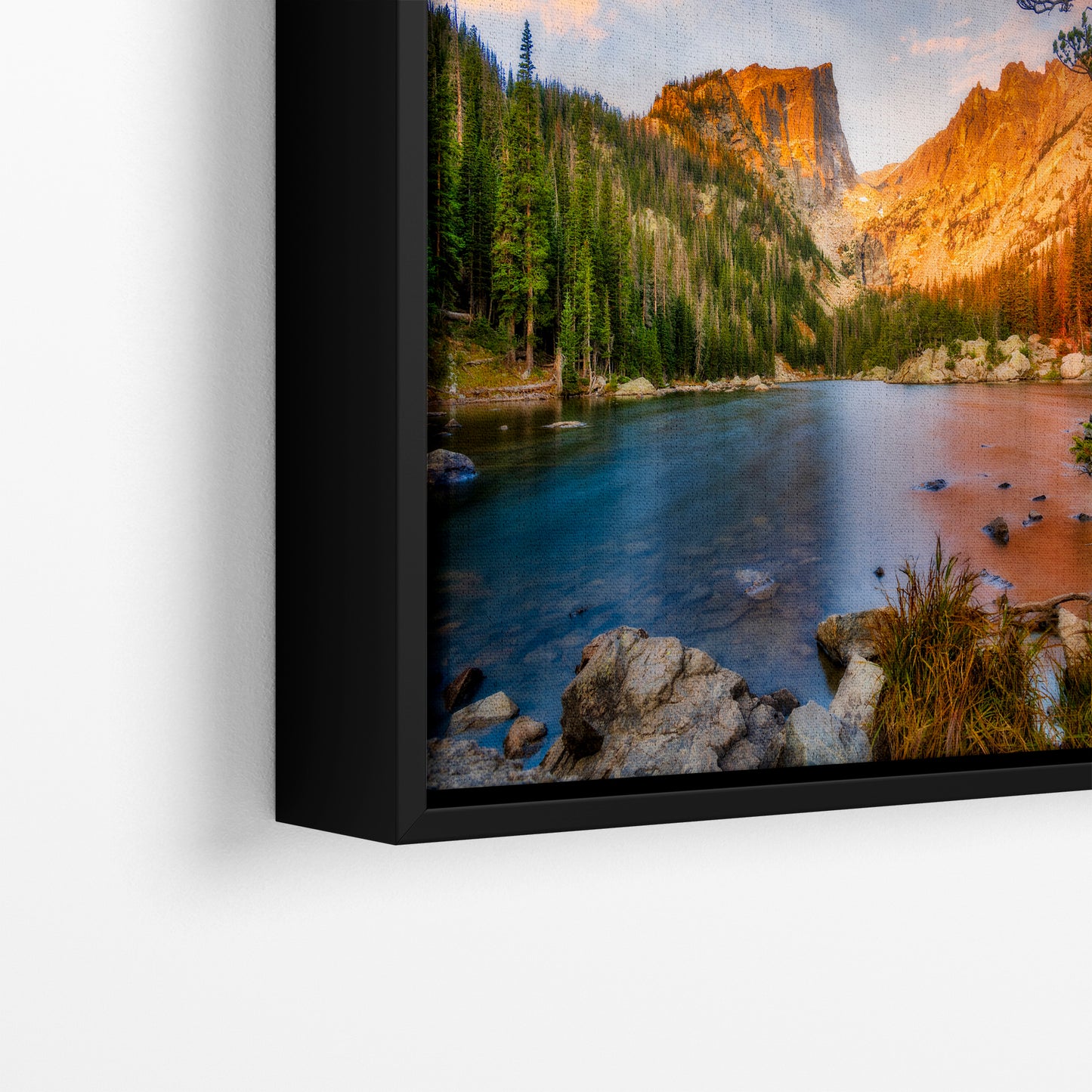 Dream Lake Rocky Mountain National Park Mountain Picture Nature Photo, Relaxation Artwork for Meditation, Office, Apartment & House Decor