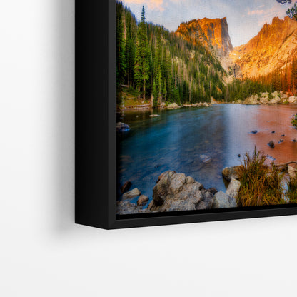 Dream Lake Rocky Mountain National Park Mountain Picture Nature Photo, Relaxation Artwork for Meditation, Office, Apartment & House Decor