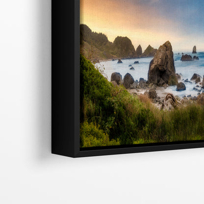 Lone Ranch Beach Oregon Coast Ocean Picture, Pacific Northwest Nature Photo Relaxation Artwork for Meditation, Apartment, Office & House Decor