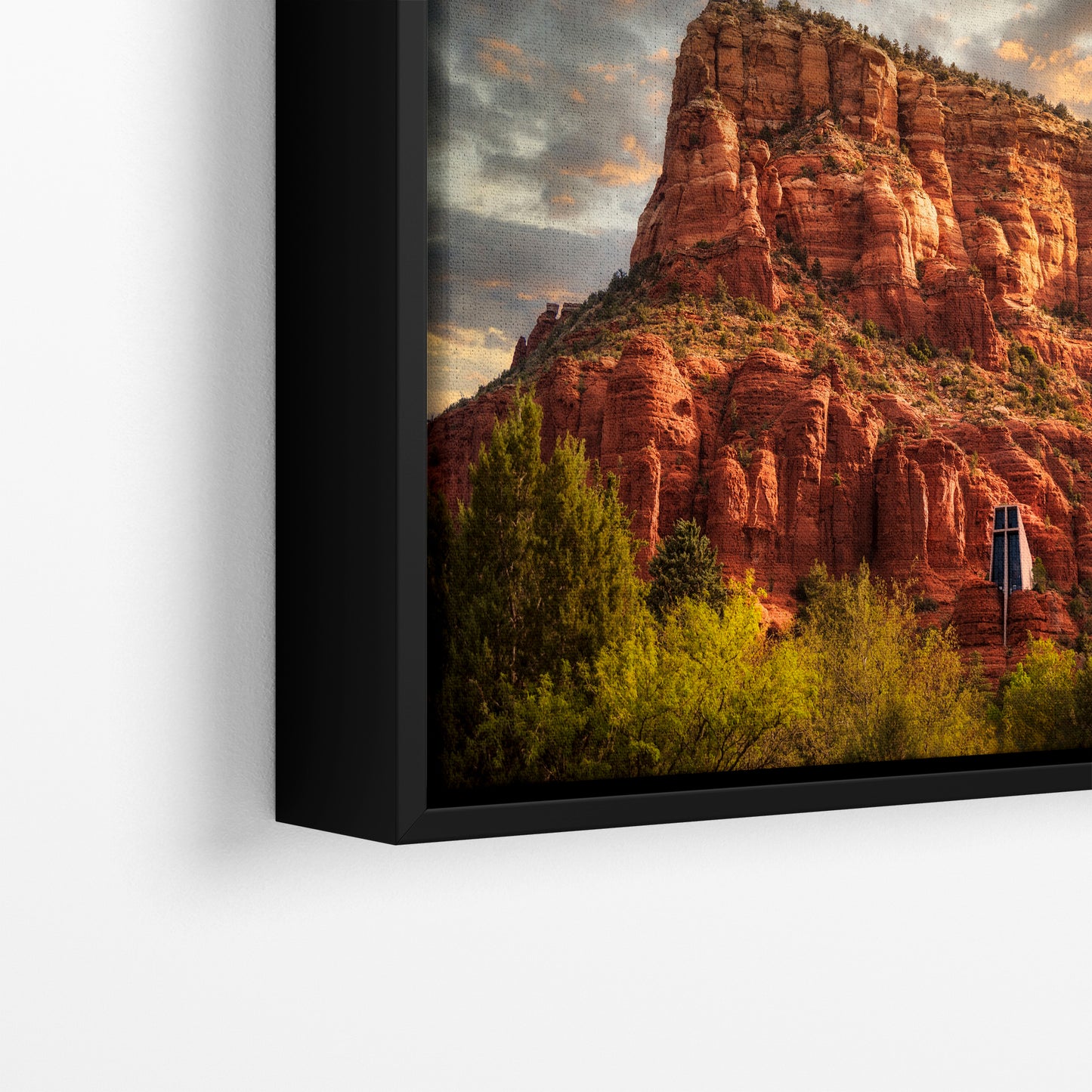 Chapel of the Holy Cross Sedona Arizona Desert Picture, Southwestern Nature Photo, Church and Canyon Photography, Canvas Print