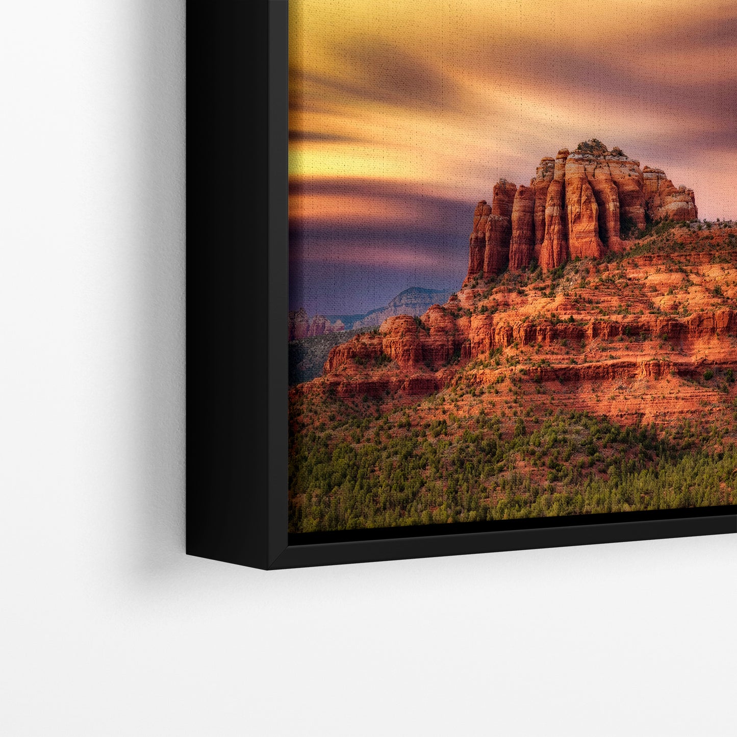Cathedral Rock Sunset, Sedona Arizona Desert Picture Nature Photo Relaxation Artwork for Meditation, Office, and House Decor