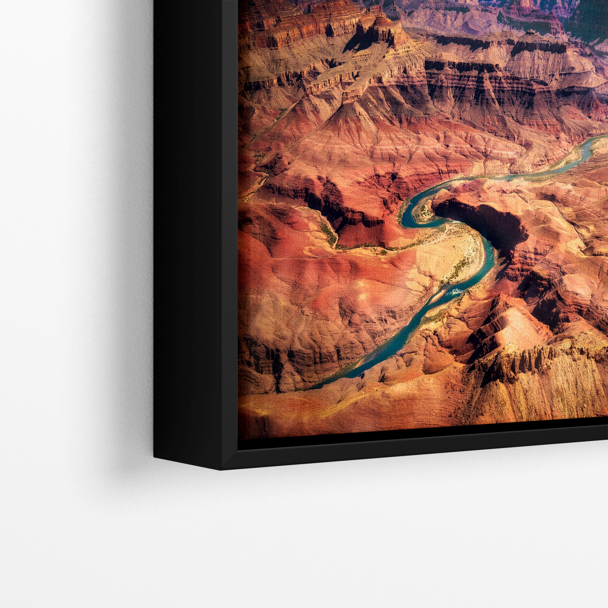 Grand Canyon National Park, Aerial Arizona Desert Picture Nature Photo, Bohemian Style Relaxation Artwork for Meditation, Apartment, Office & House Decor