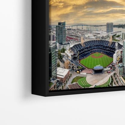 San Diego Padres Baseball Stadium Petco Park Sunset Canvas Print