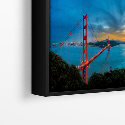 San Francisco Golden Gate Bridge Picture California Coastline | Panoramic Photo or Home Decor, Office, Dorm Room, Gift for Him, Housewarming