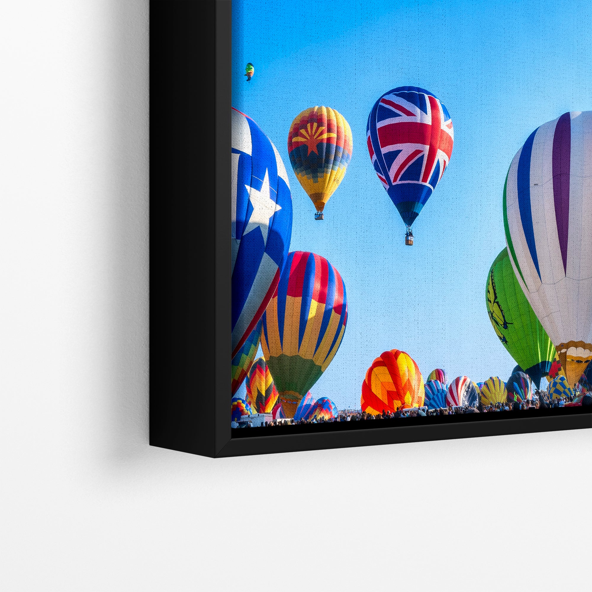 Union Jack Hot Air Balloon Festival Mass Ascension, Albuquerque New Mexico Balloon Fiesta Wall Art, Office, Cubicle & House Decor