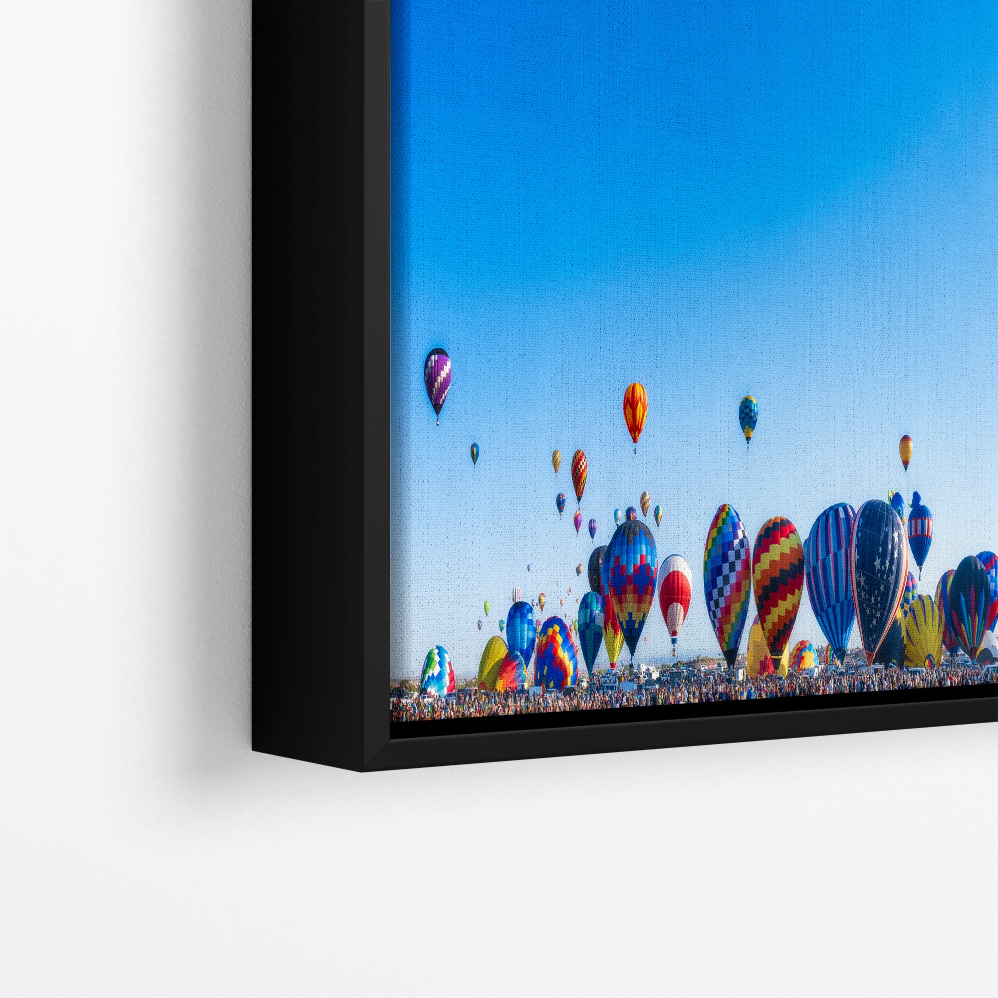 Hot Air Balloon Festival Mass Ascension Panorama Photo, Albuquerque New Mexico Balloon Fiesta Wall Art, Office, Cubicle & House Decor