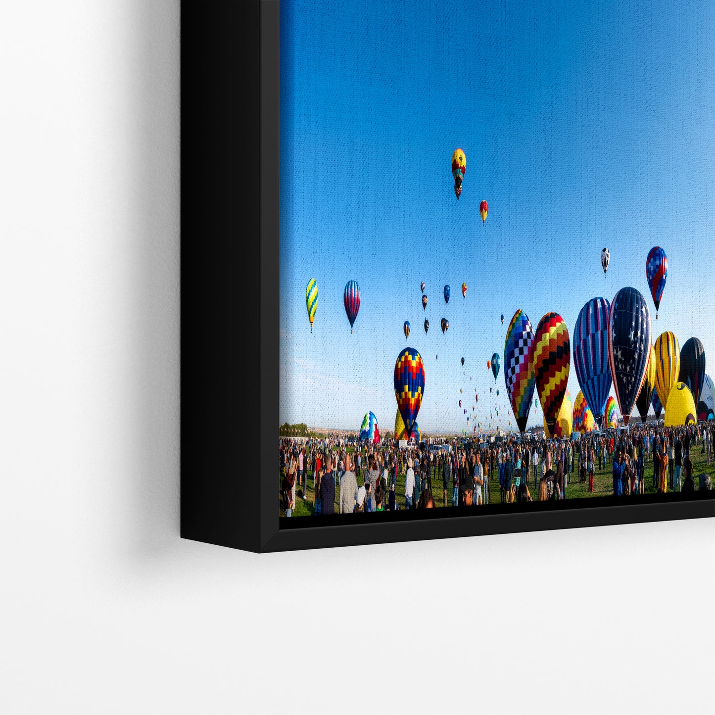 Hot Air Balloon Festival Mass Ascension Panorama Photo | Albuquerque New Mexico Balloon Fiesta Wall Art | Office, Cubicle & House Decor