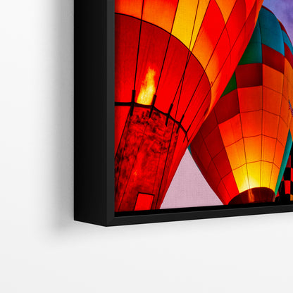 Hot Air Balloon Festival Morning Glow Photo | Albuquerque New Mexico Balloon Fiesta Wall Art | Office, Cubicle & House Decor