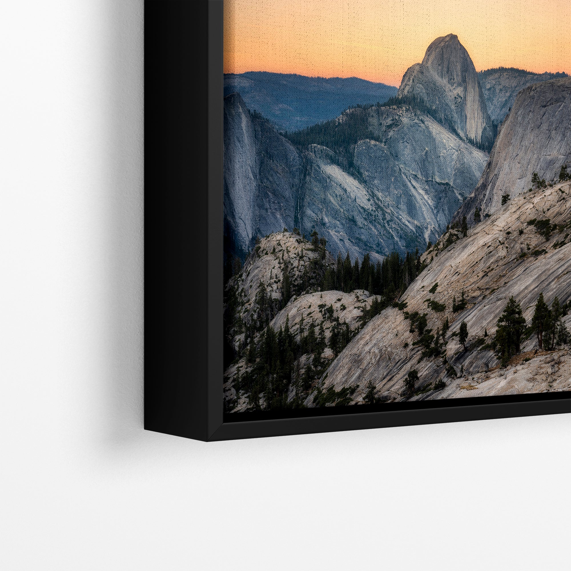 Glacier Point Yosemite National Park Mountain Picture, Half Dome Nature Photo Canvas Relaxation Artwork