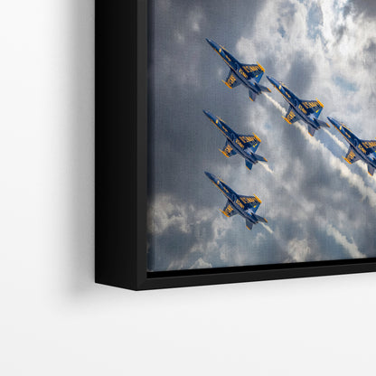 Blue Angels Artwork, FA-18 Super Hornet Military Aircraft Aviation Wall Decor