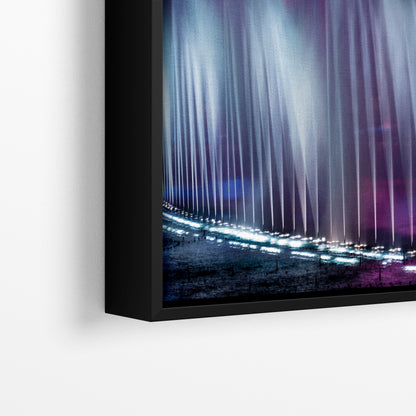 Bellagio Las Vegas Water Picture, Night Water Display Wall Decor