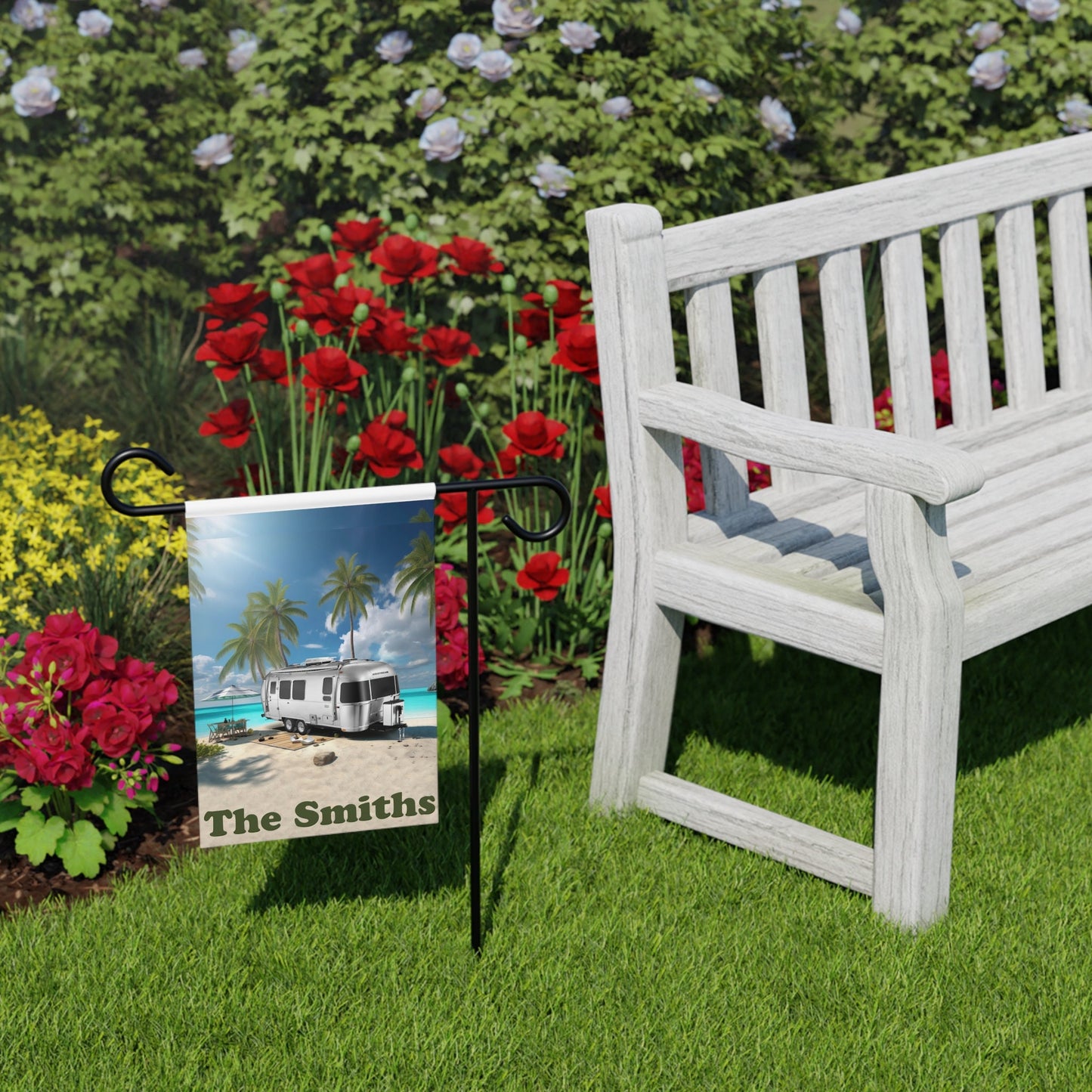 Airstream Camper Garden Flag - Custom Outdoor Yard Decoration