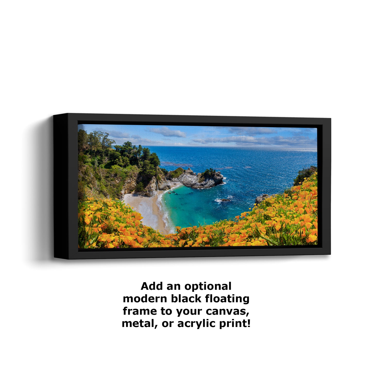 McWay Falls Wall Art Ocean Picture, Big Sur California Coastline Nature Photo