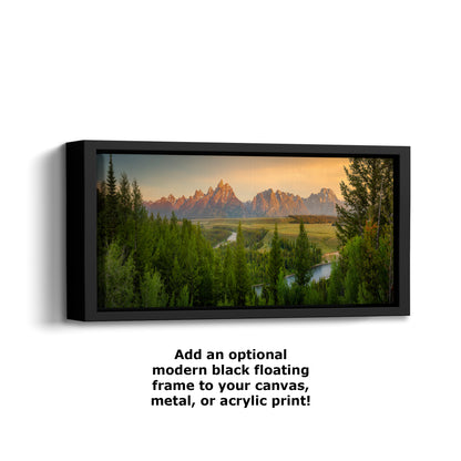 Grand Teton National Park Wyoming Mountain Picture Panorama Nature Photo, Rustic Wall Art, Jackson Hole Scenery, Bohemian Decor