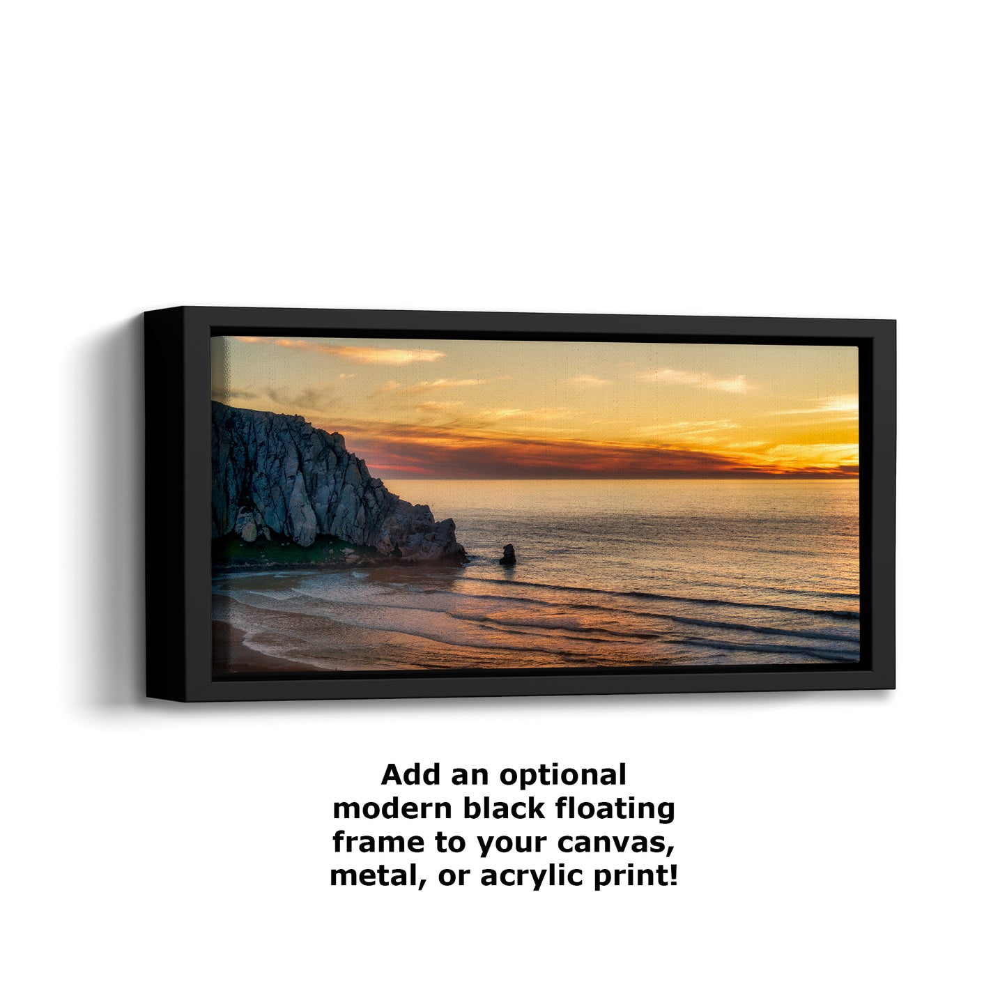 Morro Bay California Coastline Ocean Picture Nature Photo, Morro Rock Aerial Sunset Coastal Relaxation Artwork, Dorm Room, Office & House Decor