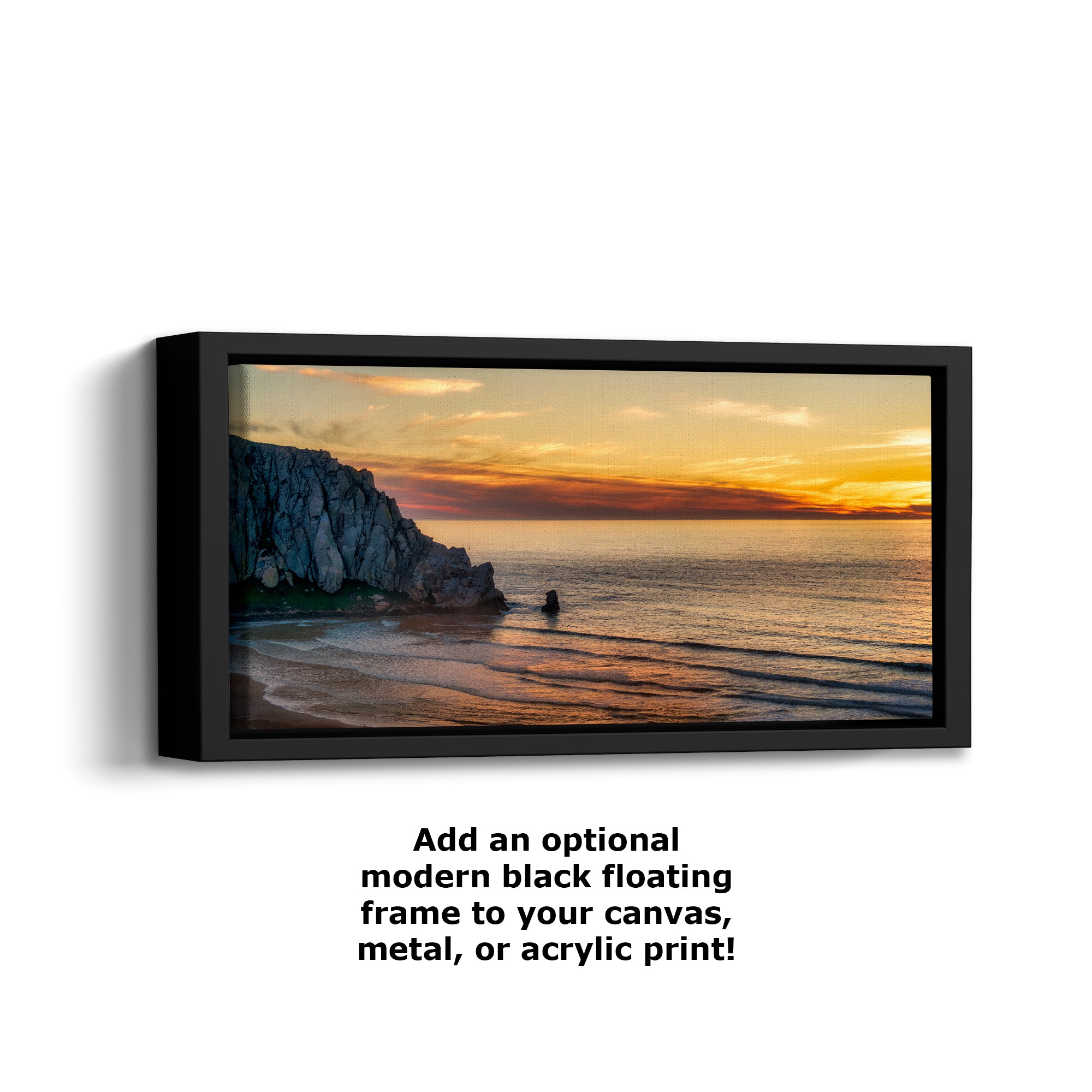 Morro Bay California Coastline Ocean Picture Nature Photo, Morro Rock Aerial Sunset Coastal Relaxation Artwork, Dorm Room, Office & House Decor