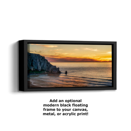 Morro Bay California Coastline Ocean Picture Nature Photo, Morro Rock Aerial Sunset Coastal Relaxation Artwork, Dorm Room, Office & House Decor