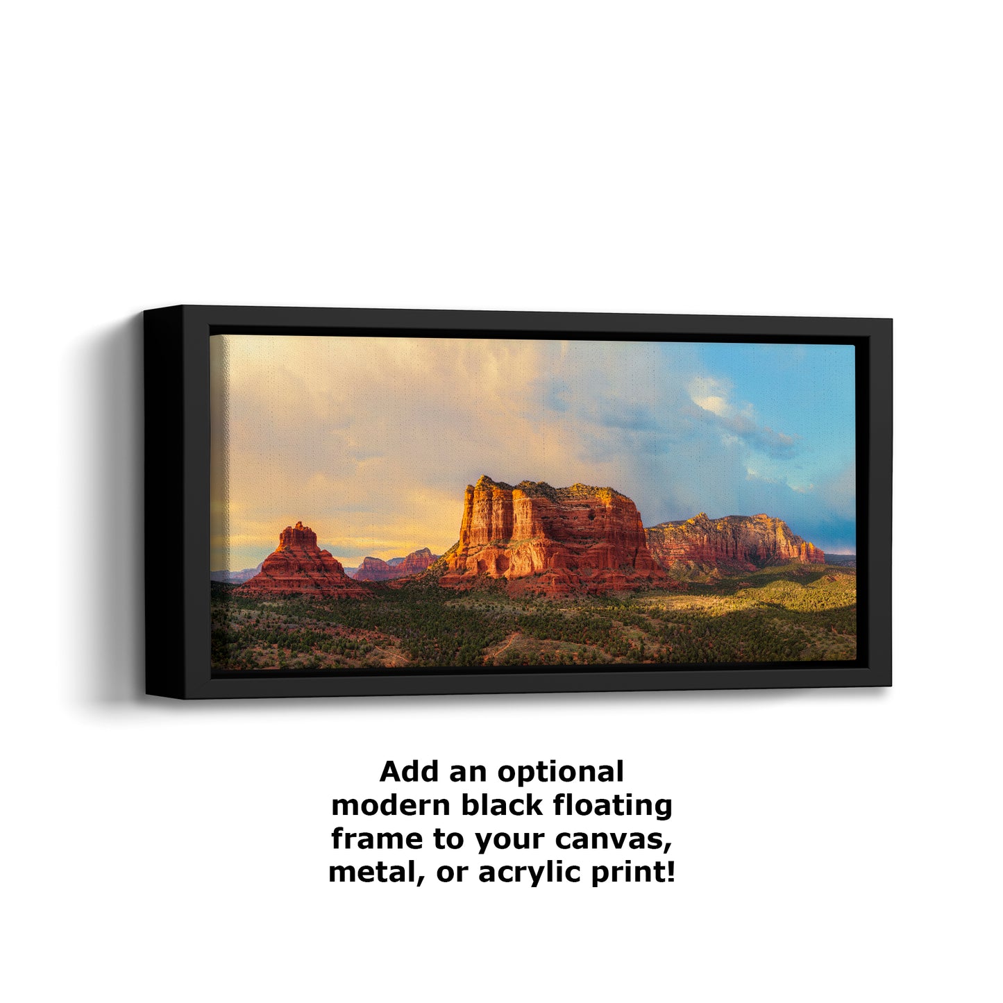 Courthouse Butte & Bell Rock Sedona Arizona Desert Picture, Southwestern Wall Art, Red Rock Scenic Nature Photo, House Decor Gift