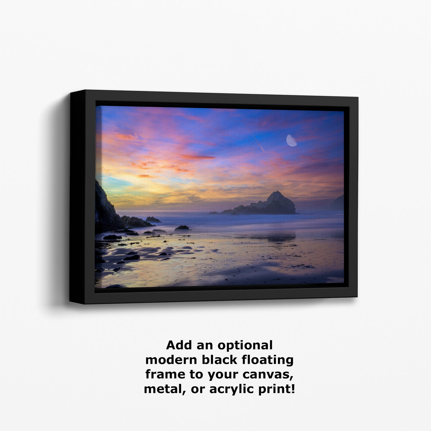 Pfeiffer Beach Sunset, Big Sur California Coastline Ocean Picture Nature Photo, Relaxation Artwork, Meditation, Office House Decor