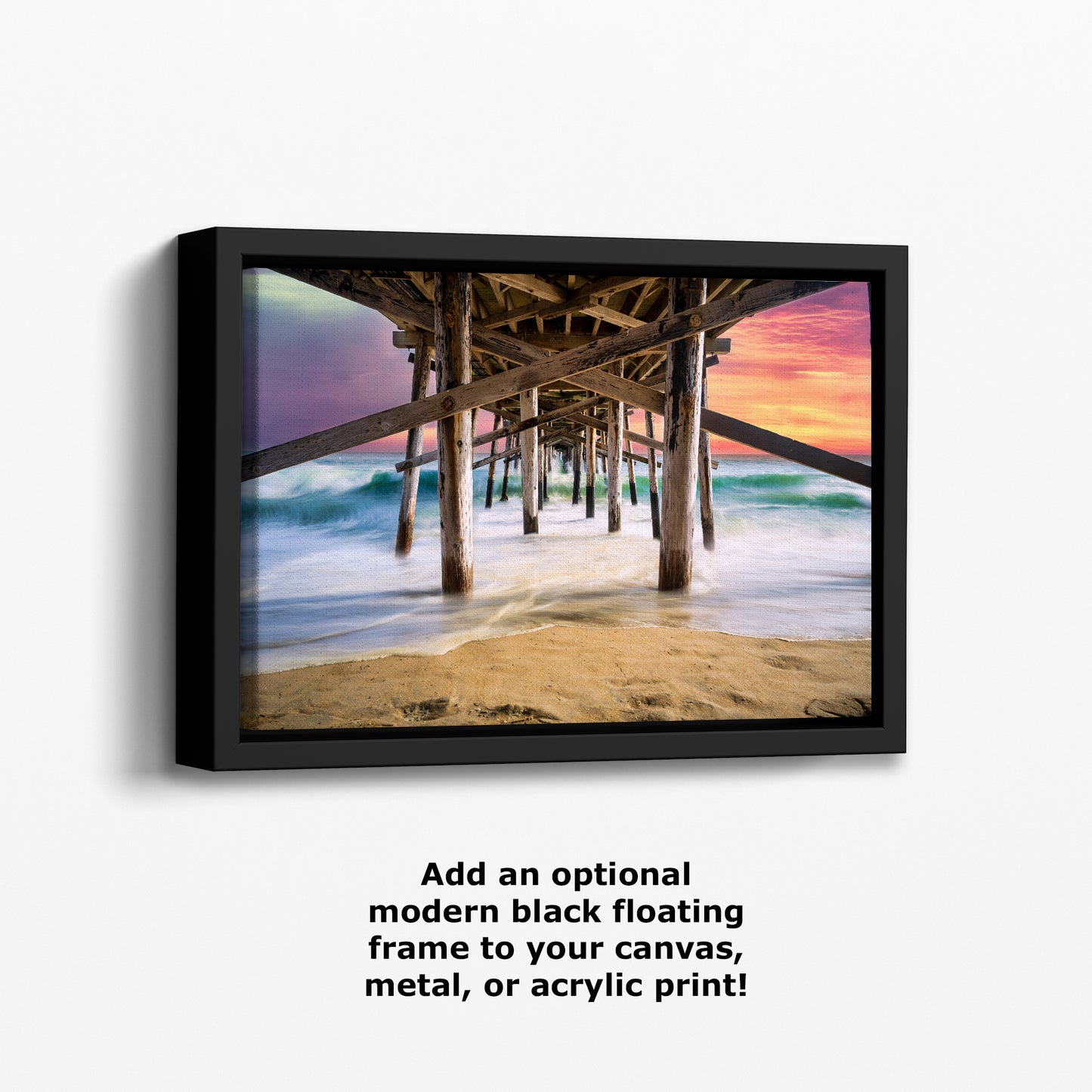 Southern California Coastline Ocean Picture Nature Photo, Relaxation Artwork, Newport Beach Pier Wall Art, Coastal Decor for Meditation