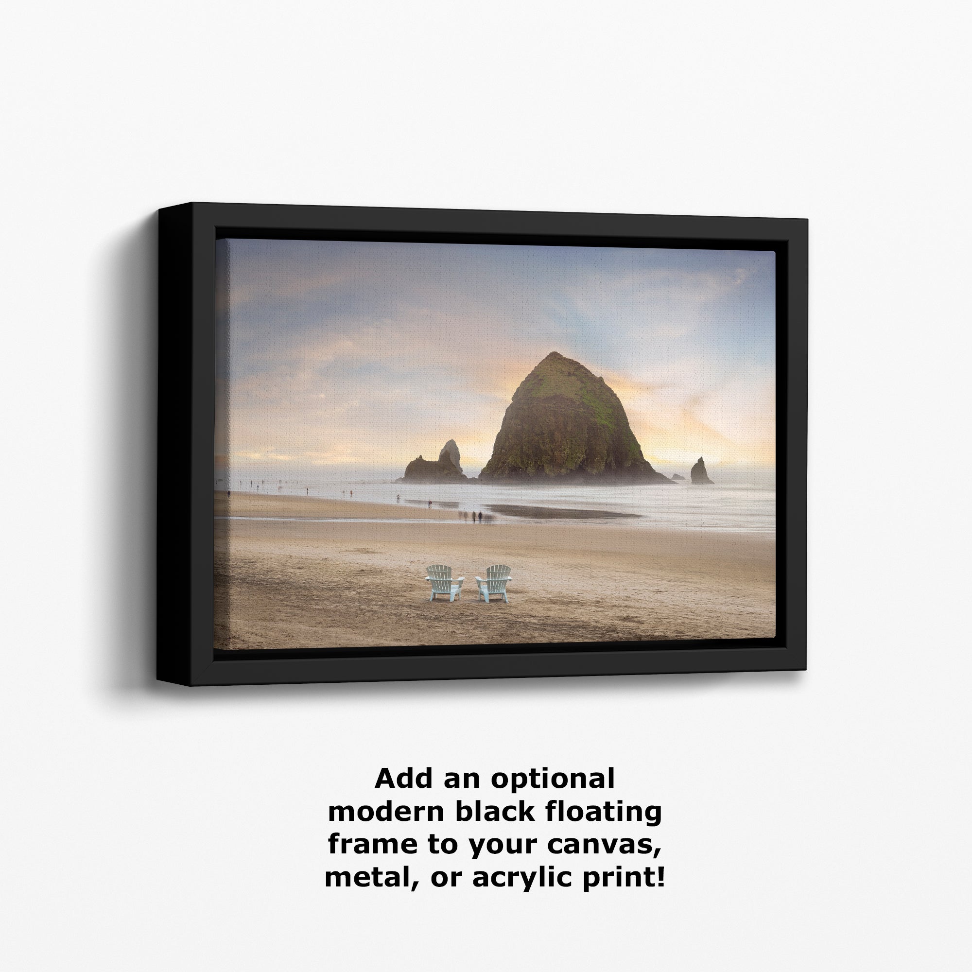 Cannon Beach Oregon Coast Ocean Picture Nature Photo, Haystack Rocks, Coastal Beach House Decor for Ocean Lovers