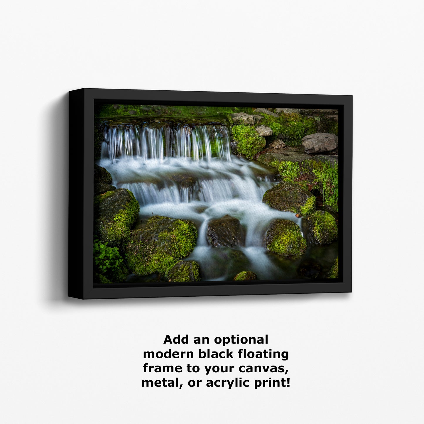 Yosemite National Park Cascading Waterfall Picture Nature Photo Relaxation Artwork for Meditation, Office, Apartment, and House Decor