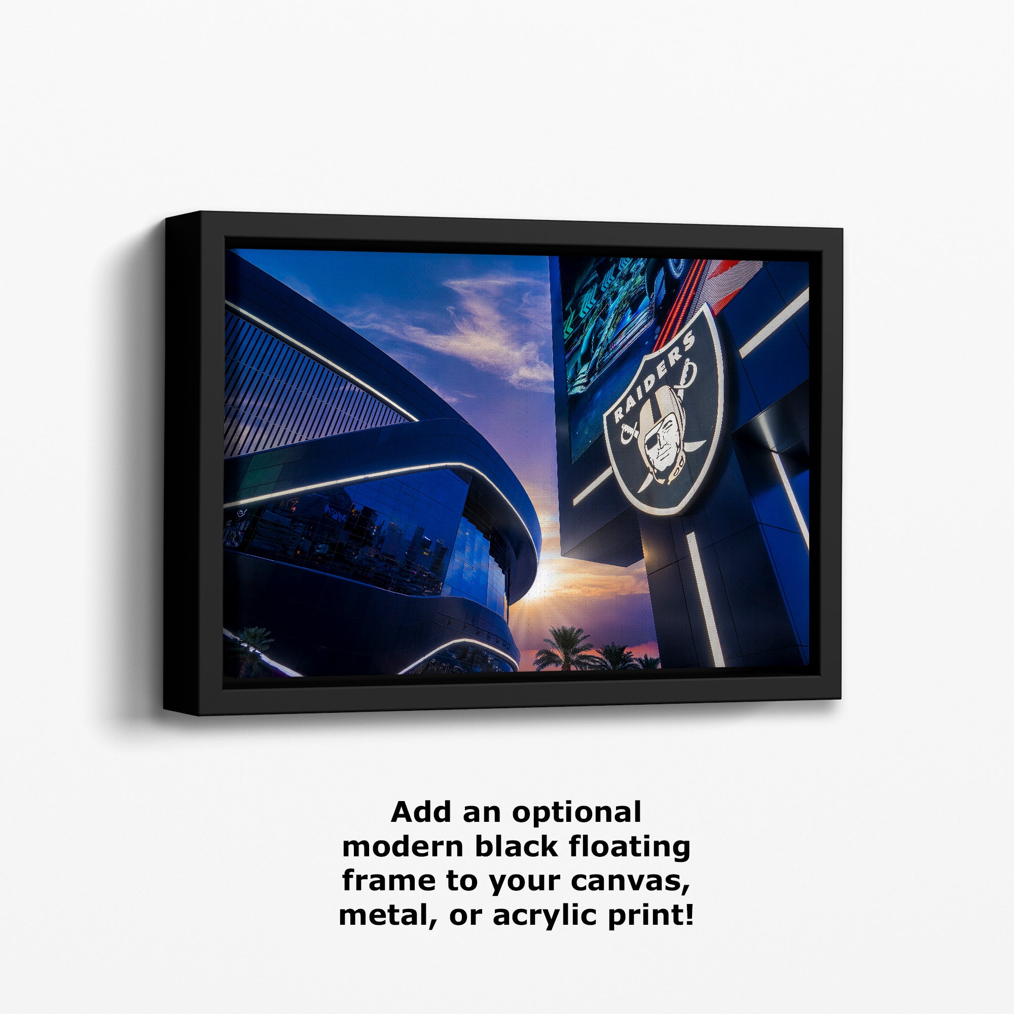 Las Vegas Raiders Football Decor, Allegiant Stadium Photograph Poster, NFL Man Cave, Dorm Room & Office Wall Art