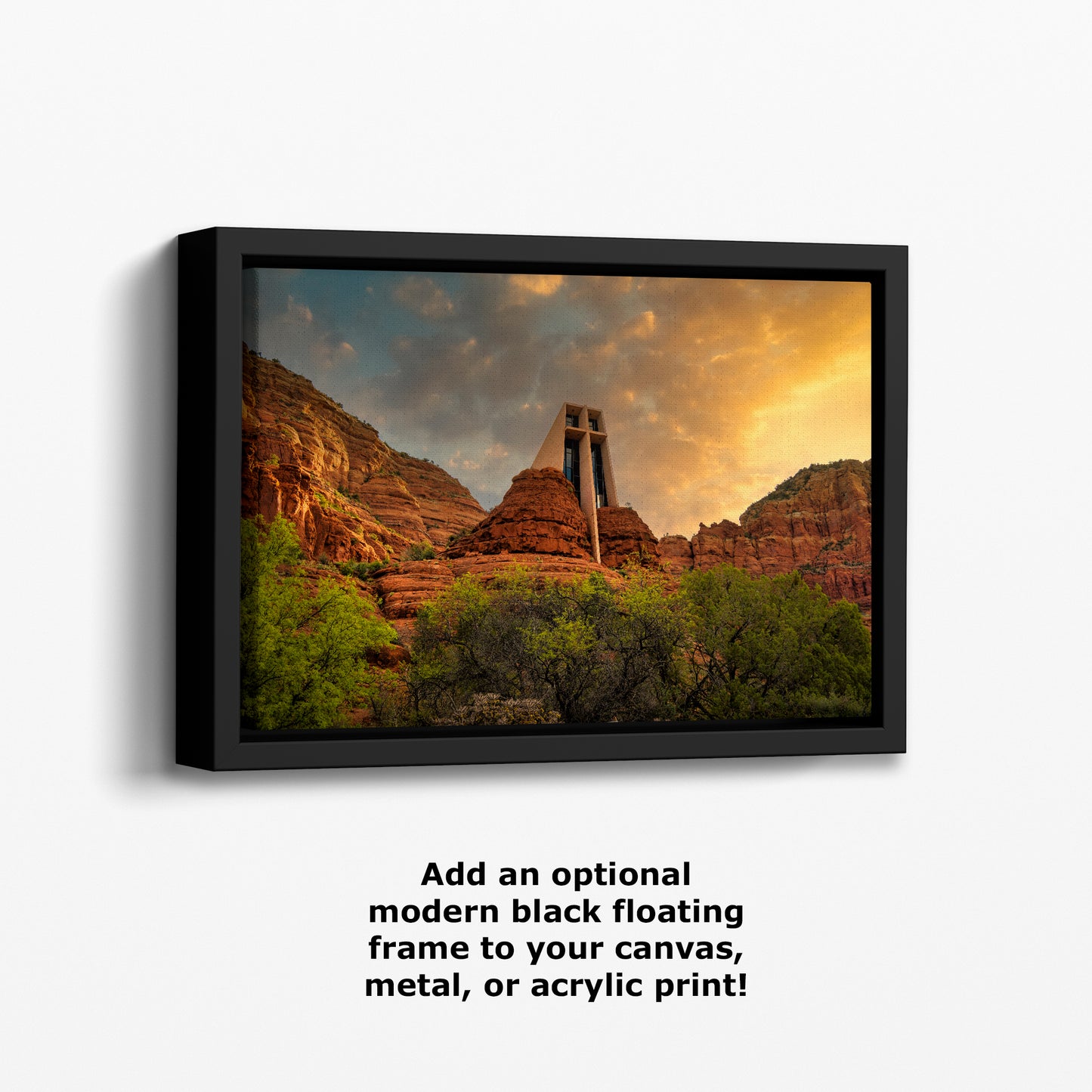 Chapel of the Holy Cross Sedona Arizona Desert Picture, Southwestern Wall Art, Church Landscape Print, Office Decor, Cubicle & Home Wall Art