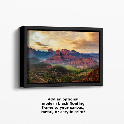 Cathedral Rock View, Sedona Arizona Desert Picture Nature Photo Relaxation Artwork for Meditation, Office, and House Decor