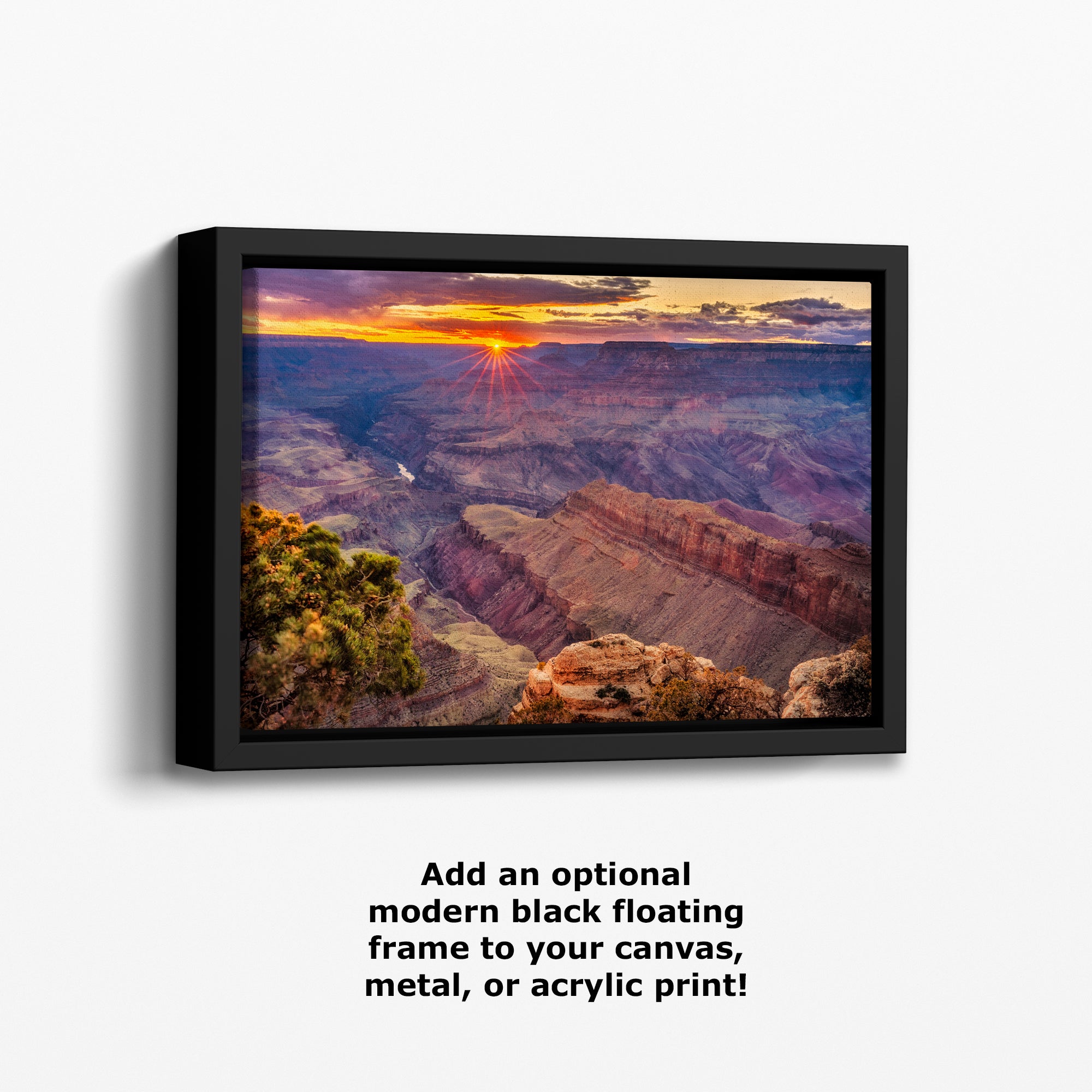 Grand Canyon National Park, Arizona Desert Picture Nature Photo, Bohemian Style Relaxation Artwork for Meditation, Office & House Decor