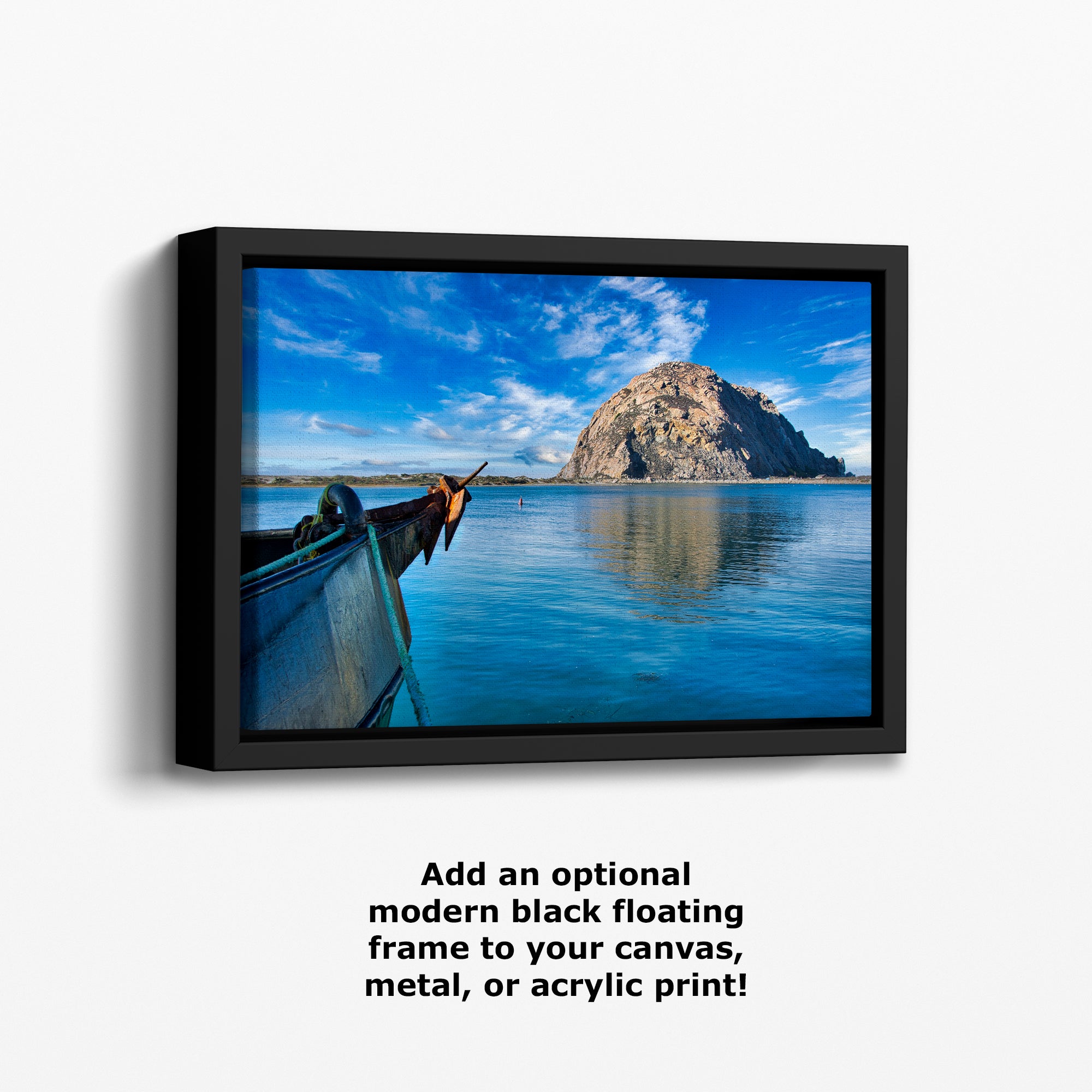 Morro Bay California Coastline Ocean Picture Nature Photo, Morro Rock Coastal Relaxation Artwork, Dorm Room, Office & House Decor