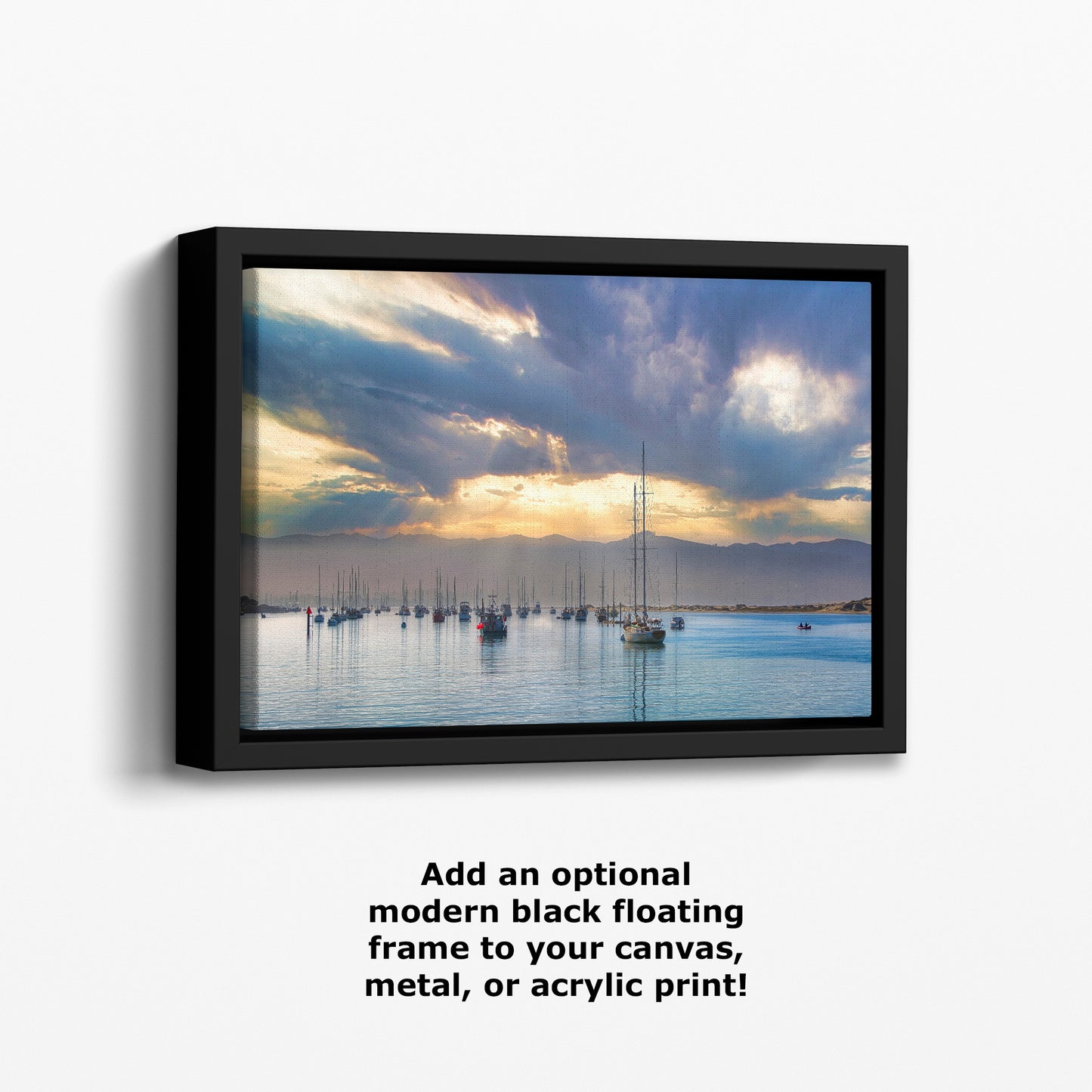 Sailboat Sunrise Morro Bay California Coastline Ocean Picture Nature Photo, Beach Picture Relaxation Artwork, Dorm Room, Office & House Decor