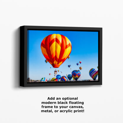 Hot Air Balloon Festival Mass Ascension | Albuquerque New Mexico Balloon Fiesta Wall Art | Office, Cubicle & House Decor