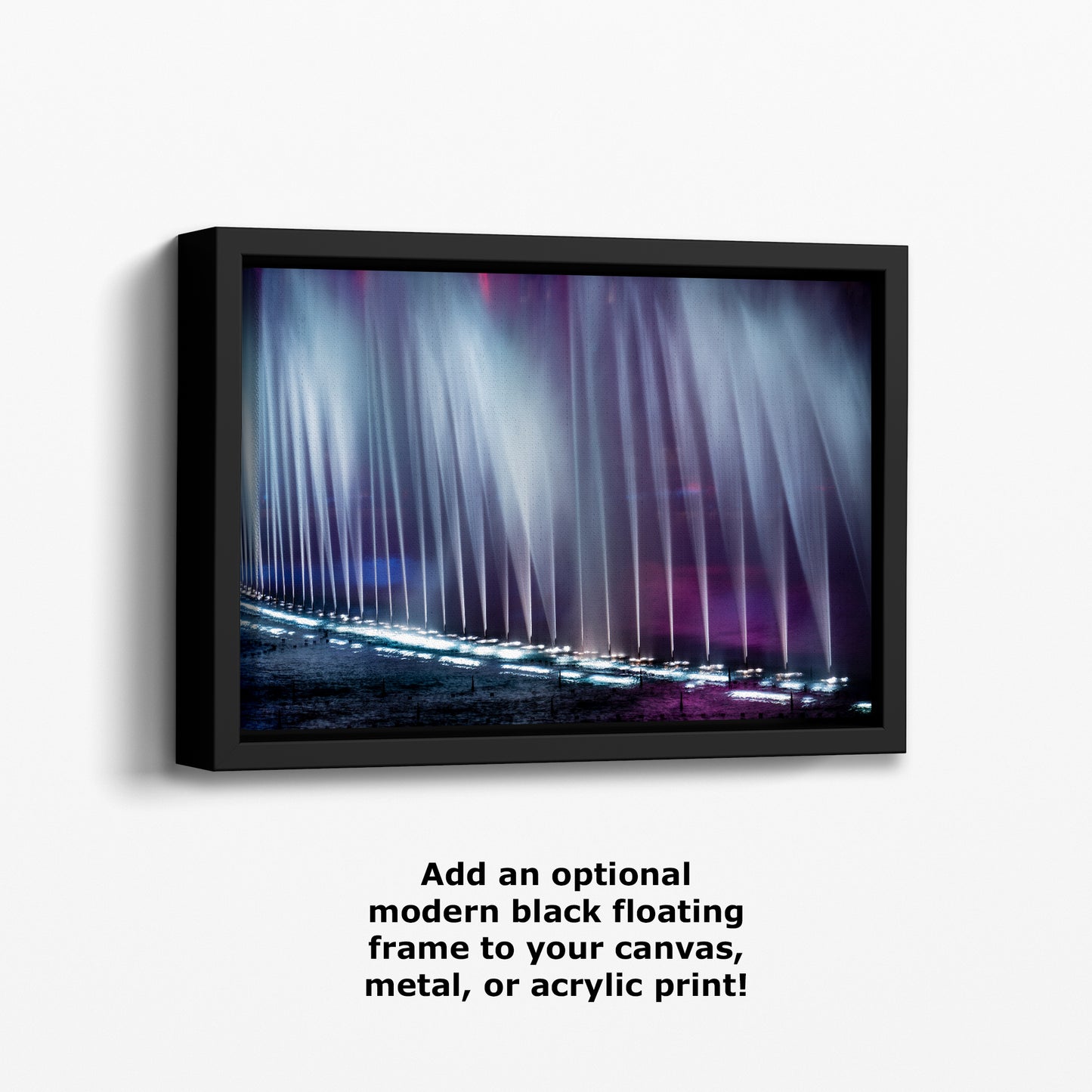 Bellagio Las Vegas Water Picture, Night Water Display Wall Decor