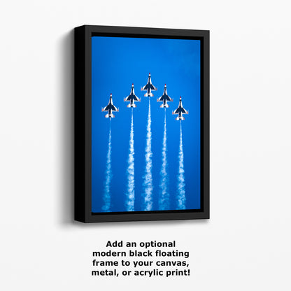 US Airforce Thunderbirds F-16 Fighting Falcon Aviation Artwork, Military Jet Fighter Wall Decor, Aviation Photo, Man Cave or Garage Art