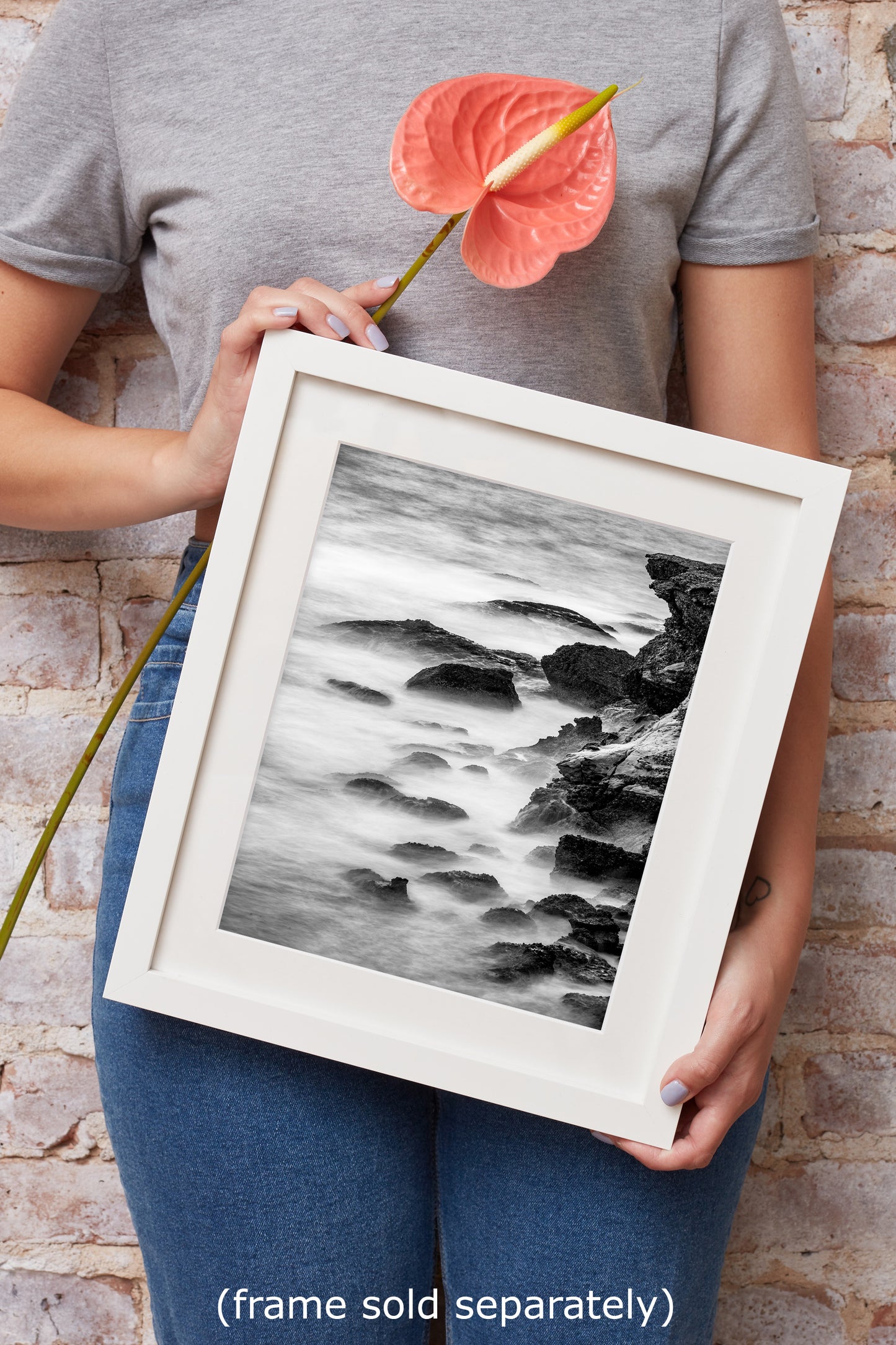 Point Lobos Carmel California Coastline Abstract Ocean Picture, Relaxation Artwork Nature Photo for Meditation, Office, Dorm, House Decor
