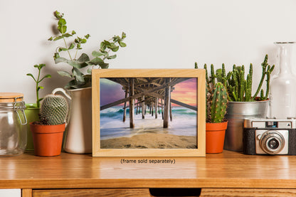 Southern California Coastline Ocean Picture Nature Photo, Relaxation Artwork, Newport Beach Pier Wall Art, Coastal Decor for Meditation