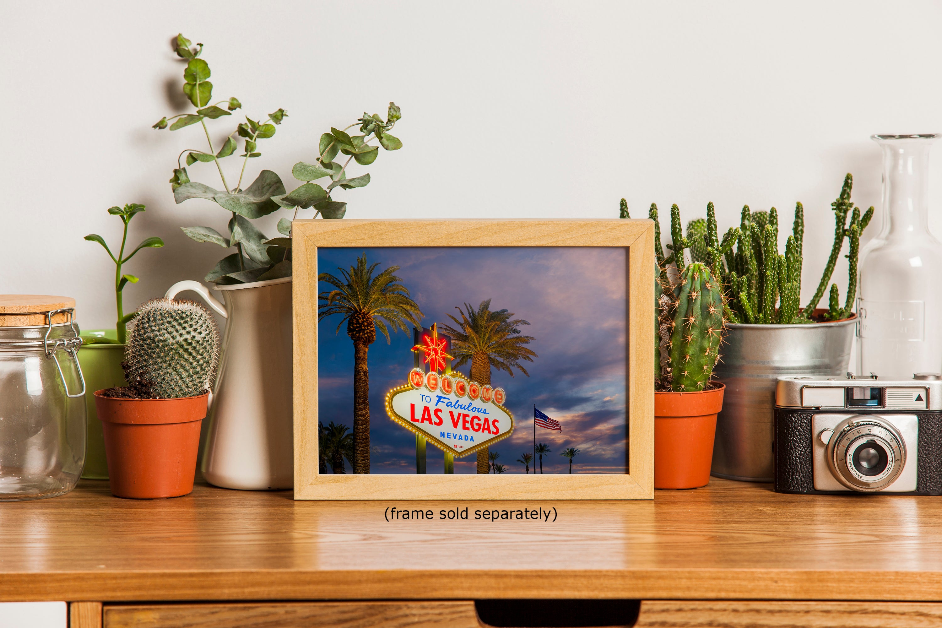 Welcome to Fabulous Las Vegas Nevada Sign Casino Decor, Souvenir Wall Art, Gambling Theme Giant Canvas Print, Neon Sign