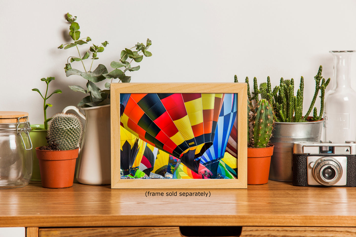 Hot Air Balloon Festival Mass Ascension Close Up | Albuquerque New Mexico Balloon Fiesta Wall Art | Office, Cubicle & House Decor