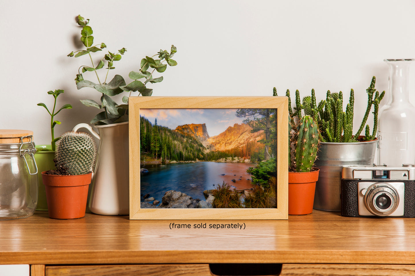 Dream Lake Rocky Mountain National Park Mountain Picture Nature Photo, Relaxation Artwork for Meditation, Office, Apartment & House Decor